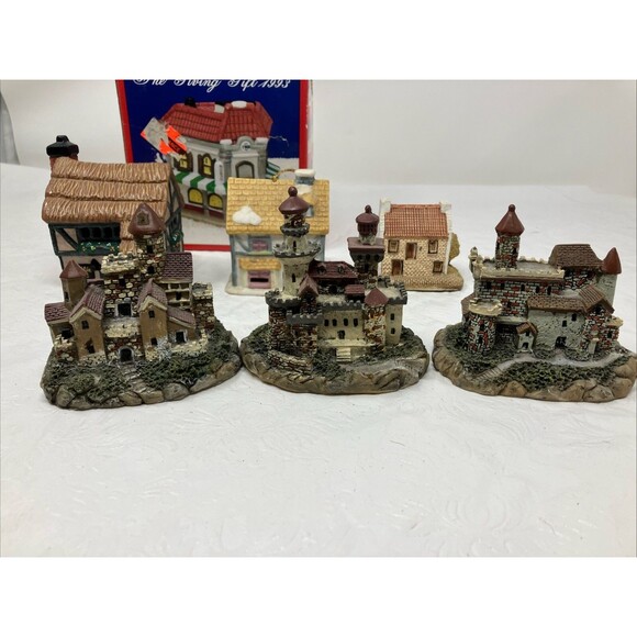 Miniature Houses Christmas Village Castle Bell Ornament Mixed Lot - Picture 15 of 16